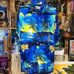 Vintage Hilo Hattie aloha Hawaiian shirt size L